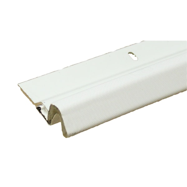 Aluminum Door Weatherstrip Set With Vinyl (36") Top and (84") Sides (White)